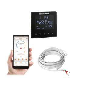Computherm E300 padló érzékelő WiFi, fekete termosztát