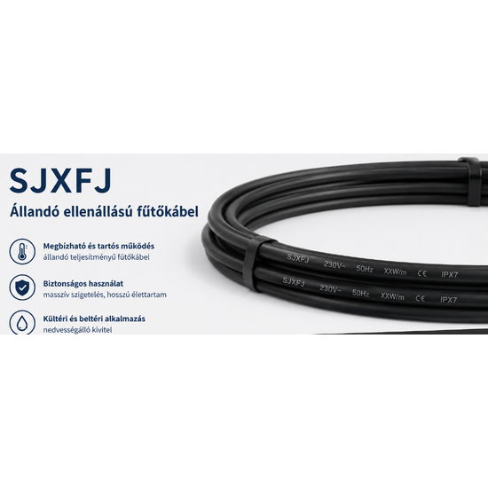 Garnisch SJXFJ5 fűtőkábel 0,16 Ohm/m