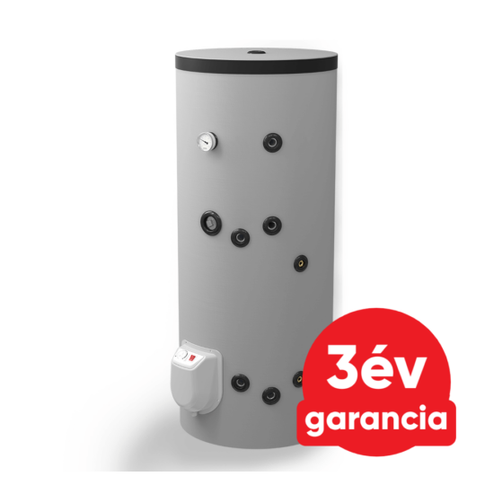 ELDOM Green Line S 200 álló indirekt HMV tartály (200 liter / 1 hőcserélő / 3 kW elektromos fűtőbetét)