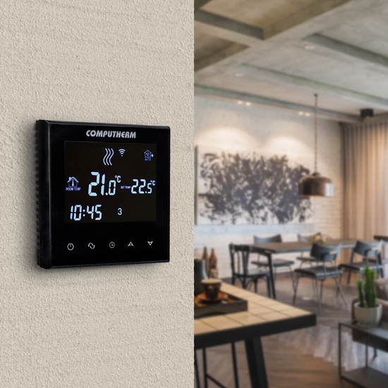 Computherm E300 padló érzékelő WiFi, fekete termosztát Computherm E300 padló érzékelő WiFi, fekete termosztát
