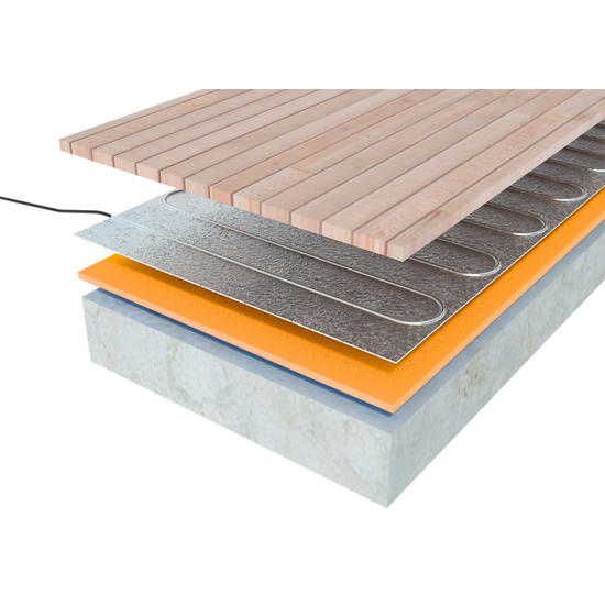 Czinege ALU Mat -ALMT- fűtőszőnyeg laminált lap alá 8 m² 150 W/m² - 1200 W