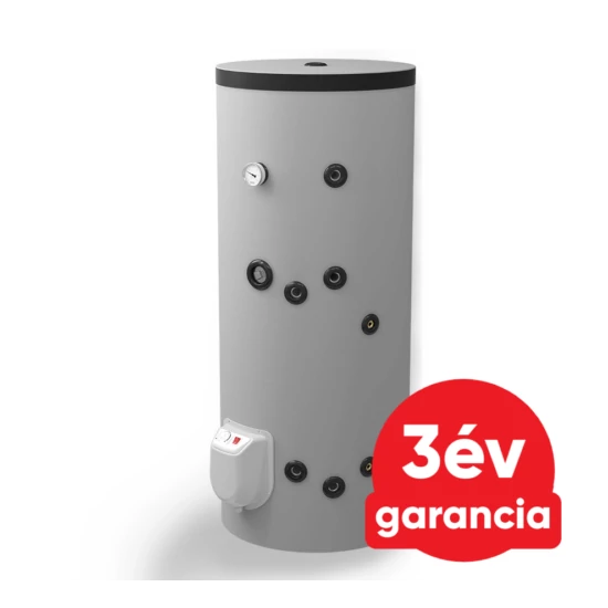 ELDOM Green Line S 200 álló indirekt HMV tartály (200 liter / 1 hőcserélő / 3 kW elektromos fűtőbetét)