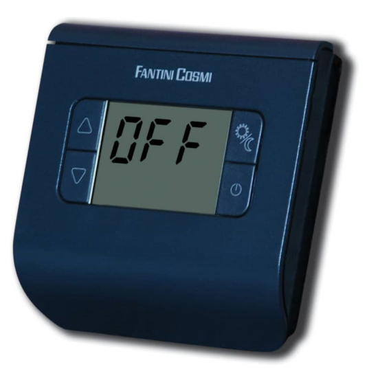 Fantini Cosmi CH112 hőmérséklet szabályzós termosztát fekete