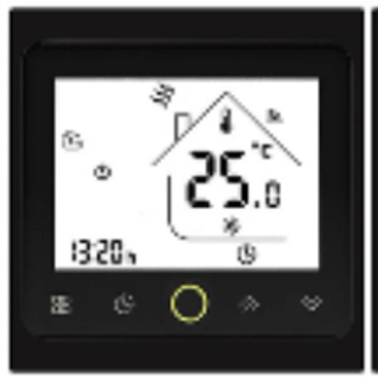 Beca BHT-002GBW  digitális WiFi termosztát-Fekete