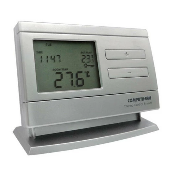 Computherm Q8RF (TX) vezeték nélküli (rádiófrekvenciás) programozható (vevőegység nélkül)